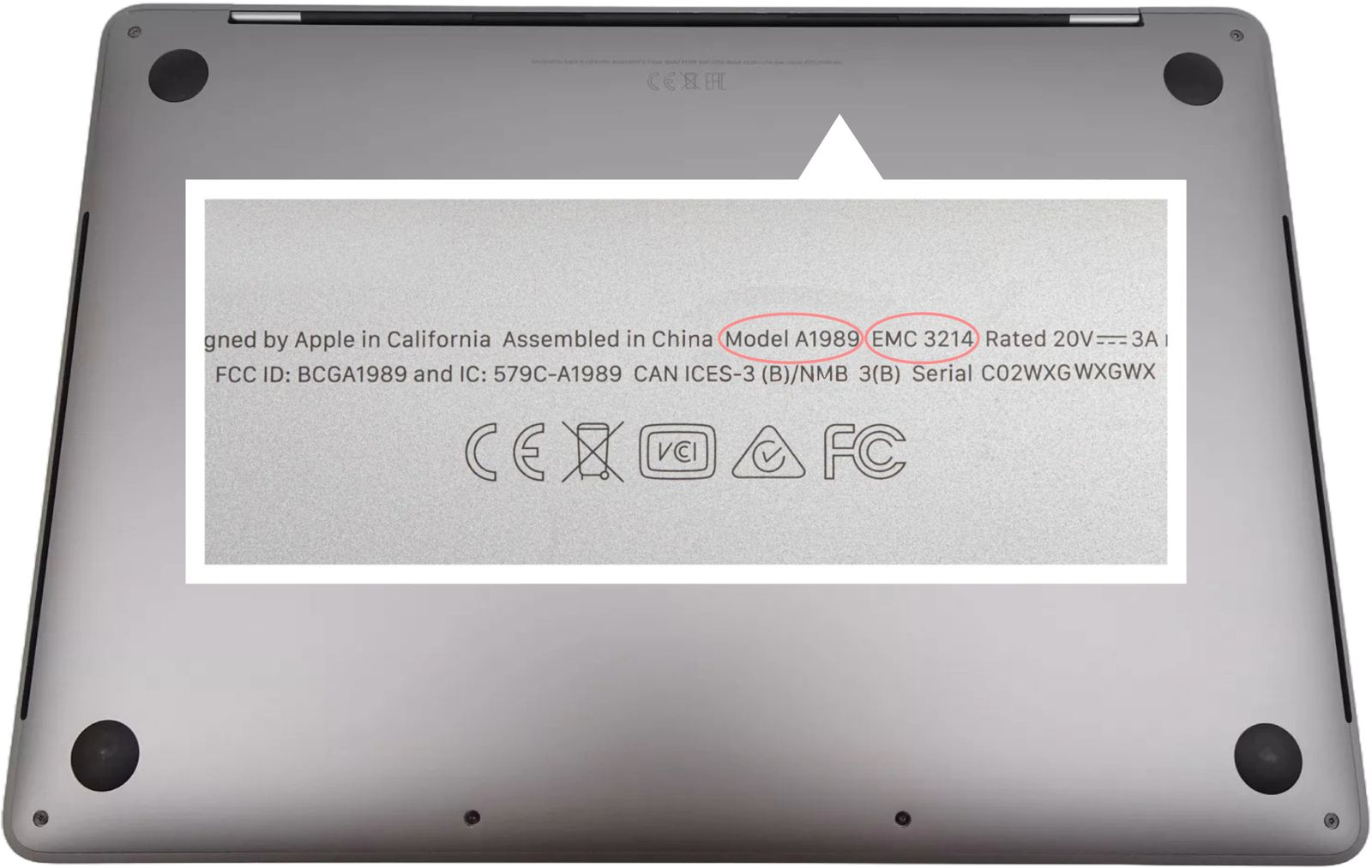 Où trouver le numéro de série MacBook